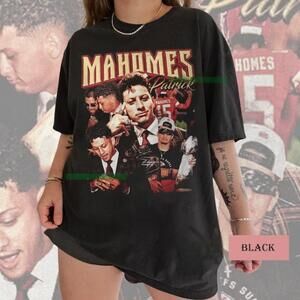 Patrick Mahomees 15 Quarterback Player Champion Shirt Retro Tee K678